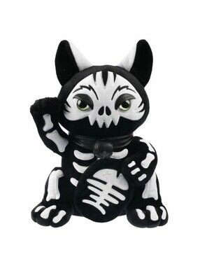 Killstar Kreeptures Maneki-Neko Exo Rift Goth Skeleton Cat Plush Toy NEW